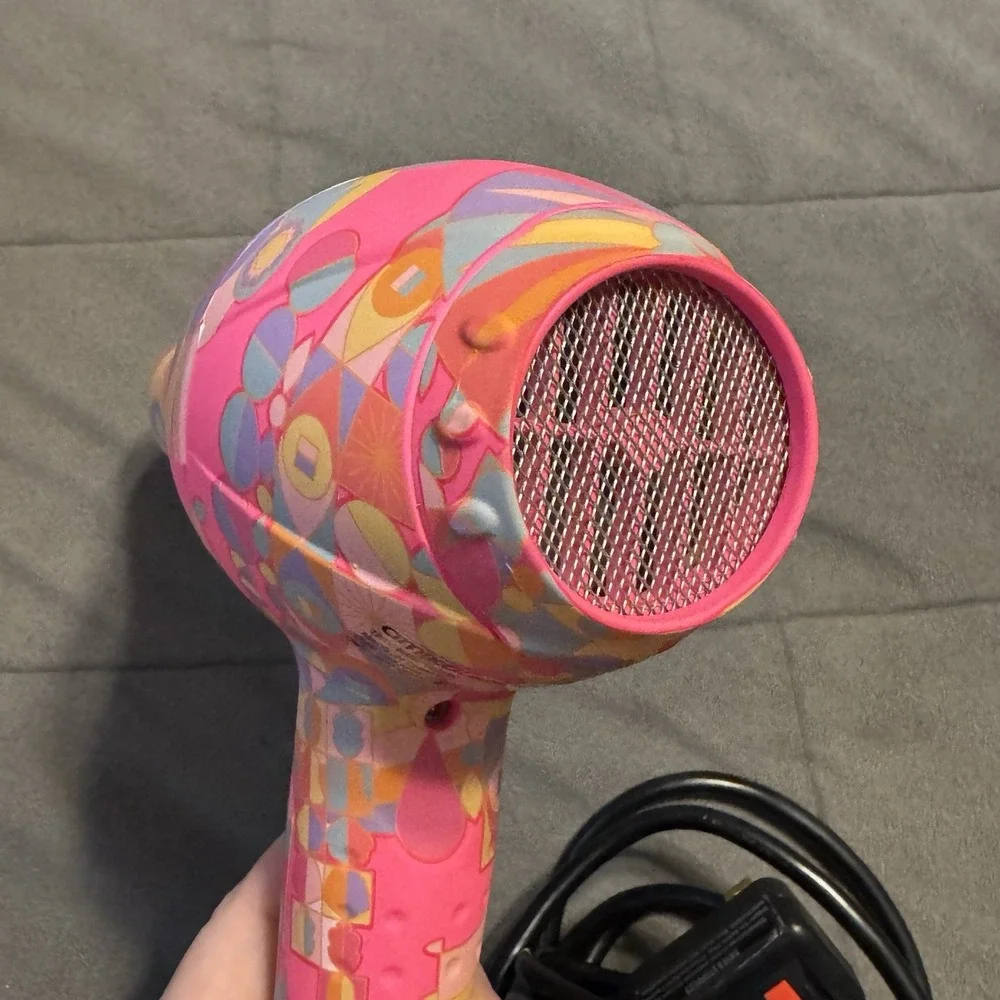 Amika Power Cloud Force 1875W Hair Dryer HMS0007 Pink Floral Design